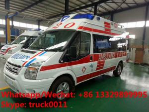  2020s best seller-FORD V348 diesel transit ambulance vehicle for sale, high quality and low price FORD diesEL ambulance Manufactures