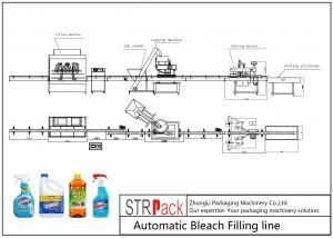  Bleaching Water Toilet Cleaner Filling Machine Corrosion Resistant Material Manufactures