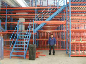  Warehouse Mezzanine Heavy Duty Metal Shelving 300kg - 4000kgs Capacity Powder Coating Manufactures
