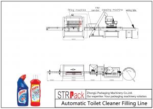  Compact Toilet Cleaner Filling Machine Liquid Detergent Filling Machine High Efficiency Manufactures