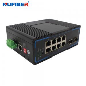  CE 8 Port Poe Switch With 2 Sfp , Managed 8 Port Gigabit Ethernet Switch Manufactures