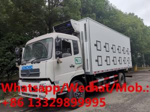  China supplier of day old birds transported van truck for sale, cheaper live poultry refrigerated truck for baby chicks Manufactures