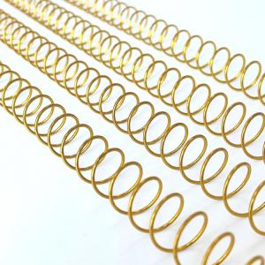  Custom Size Gold Metal Coil Binding For Desk Planners 48loops NanBo Manufactures