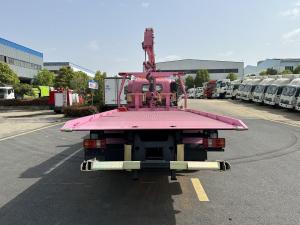  Skid-proof One Towing Two Flatbed Wrecker Towing Truck with Italy Imported Special Balance Valve Manufactures
