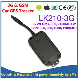  3G WCDMA & Quad-Band GSM Car Vehicle GPS Tracker LK210-3G Cut-off Oil & Power remotely by SMS & Free PC/APP Tracking Manufactures