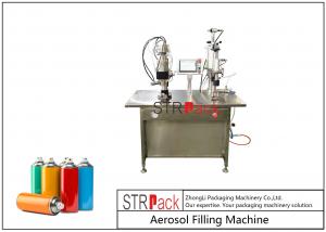  Semi Automatic Aerosol Spray Paint Can Filling Capping Machine Gas Manufactures