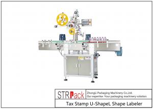  U / L Shape Tax Stamp Labeling Machine 10 - 200 mm Manufactures
