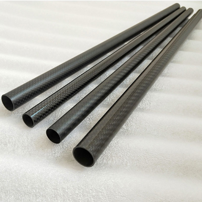 Plain Weave 3K Carbon Fibre Tube CNC Machining For Cleaning Equipment