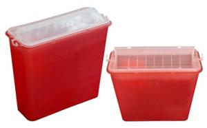  Safety Medical Sharp Containers For Needles , Surgical Waste Syringe Disposal Box Manufactures
