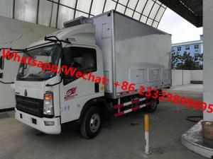 customized SINO TRUK HOWO 4*2 RHD smaller day old chicks transported vehicle for KENYA, baby goose/ducks delivery truck Manufactures