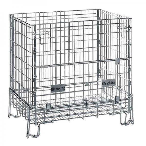 Quality 500kg Collapsible Wire Cage Foldable Wire Mesh Storage Cages Odm for sale