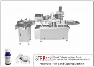  Vial Glass / Plastic Bottle Filling And Capping Machine 3ml-120ml Full Automatic Manufactures