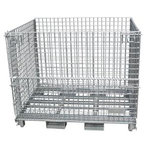 Wire Mesh Container  , Wire mesh cage with cover, metal wire basket with lids, galvanized wire mesh cage with mesh cover