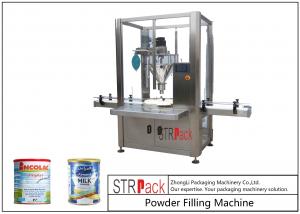  Single Head Milk Powder Packing Machine High Precision For Tin Can / Bottle Manufactures