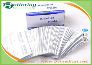  First Aid Medical Sterile Alcohol Prep Pads / Alcohol Prep Swabs Non Woven Material Manufactures