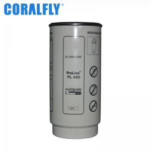  Coralfly High Efficiency Diesel Engine Excavator Mann Fuel Filter Pl420 Manufactures