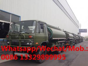  high quality and best price dongfeng 6*6 off road military water tanker truck for sale,cross-field dirnking water truck Manufactures