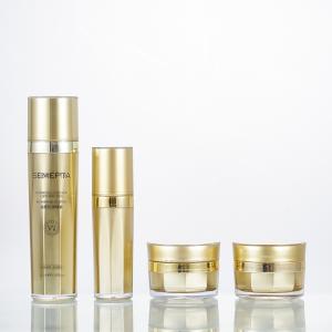  15g 30g 80ml 100ml Luxury Cosmetic Packaging Acrylic Gold Cream Jar Lotion Bottle Manufactures