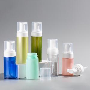  PET Refillable Plastic Pump Bottle Travel Size Face Wash Pump Bottle Facial Foam Bottle Round Shape Manufactures