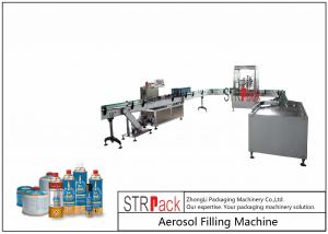  Rotary Automatic Aerosol Gas Filling Machine Capacity 3600CPH For Butane Gas Manufactures