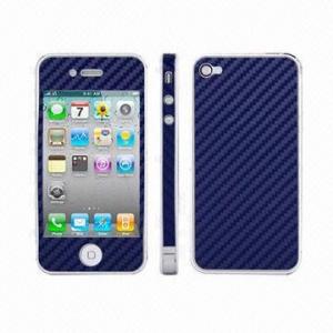  Carbon Fiber Skin Sticker for iPhone 4/4S Manufactures