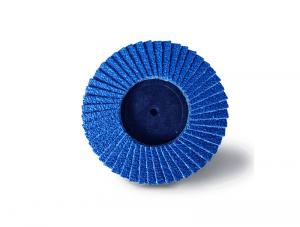  4.5" 200 Grit  Mini Flap Disc For Sanding Wood Zirconia Oxide Type R Blue Color Manufactures