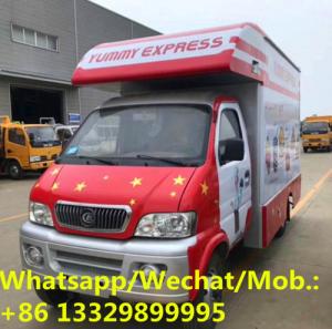  High quality and best price Forland Brand 4*2 gasoline mobile food van truck for sale, Mobile vending cart Manufactures
