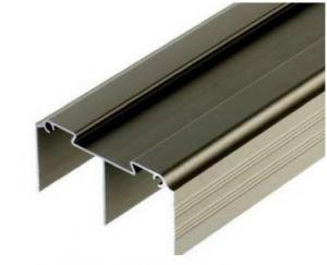  Golden / Silver Anodized Profile Aluminum Extrusions For Curtain Wall Manufactures