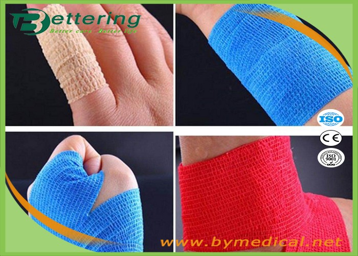 4" Self Adhesive Coflex Bandage Wrap Easy Hand Tearing Non Woven Material