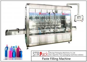  PLC Control Automatic Paste Filling Machine For 250ML-5L Liquid Soap / Lotion / Shampoo Manufactures