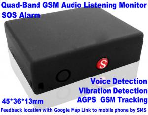  Global Indoor Outdoor GSM LBS Tracker Spy Audio Listening Bug W/ SOS Alarm & 2-Way Calling Manufactures