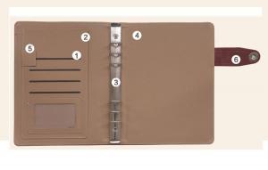  Office Widely Used Portfolio Leather PU File Holder Organizer Manufactures