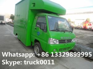  Bottom price mini DongFeng mobile food truck for sale, cheapest price gasoline mobile fast food vending truck for sale Manufactures