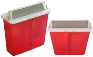  Disposable Medical Sharp Containers For Needles , Surgical Needle Disposal Box Manufactures