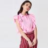 Buy cheap Lady Clothing Pink Frill Women Shirt from wholesalers