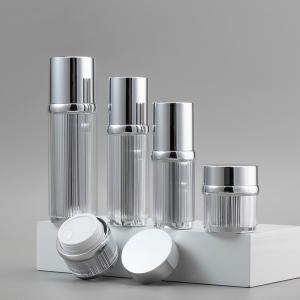  Acrylic Airless Jars Cosmetic Packaging Airless Pump Bottles Cream Lotion Skin Care Manufactures