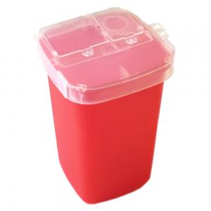  Disposable Sharp Needle Disposal Container , Red Medical Sharps Box For Needles Manufactures