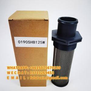 Hydraulic Oil Suction Filter For Construction Machinery 0190SHB125W Stainless Steel Manufactures