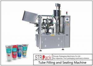  Automatic Tube Filling And Sealing Machine For Hand Cream / Honey / Shampoo Manufactures