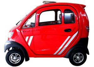  60km Travel Range Small Electric Cars , 60V 60Ah Battery Red Colour 4 Wheels Small Battery Car Manufactures