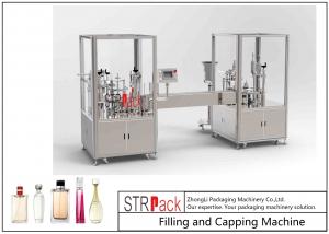  30 BPM Perfume Filling And Capping Machine With PLC And Touch Screen Control Manufactures