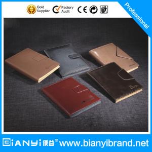  Luxury reusable excellent genuine leather loose leaf notebook Manufactures