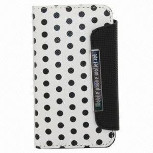 4-in-1 Dotted Leather Wallet Case for iPhone 4/4S Manufactures