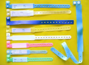  Customized Patient Identification Wristbands / Patient ID Bracelet With Hospital Logo Manufactures