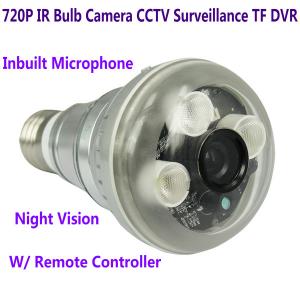  720P IR Night Vision LED Array Bulb Camcorder CCTV Surveillance DVR Camera Remote Control Manufactures