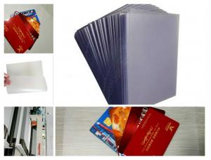  High Adhesion Pvc Overlay Film No Color Change For Laminating Smard Card Manufactures