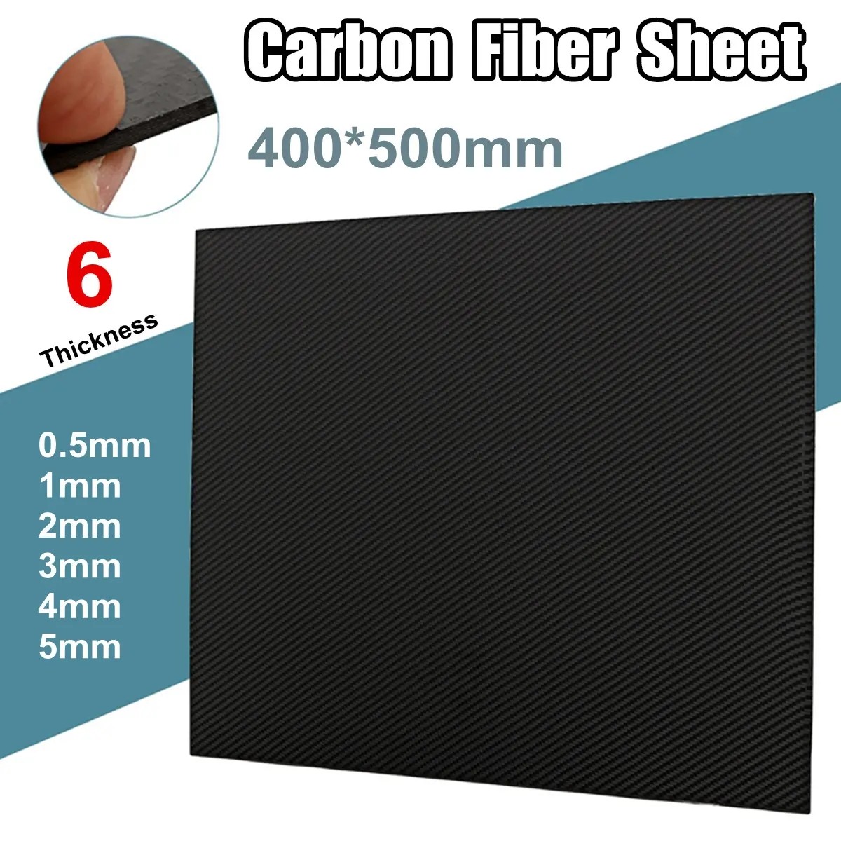 High Strength 3mm Carbon Fiber Plate Epoxy Resin Matt Finish Surface