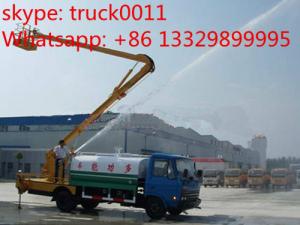  dongfeng brand high altitude operation truck with water tanker, hot sale hydraulic bucket truck with water tank Manufactures