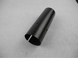  Wear Resistance Solid 3k Carbon Fiber Round Tube / Pipe uv radiation Manufactures