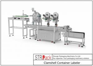  STR-ALS Bottle Labeling Machine Clamshell Container Labeler 95 - 120 Pcs/Min Manufactures